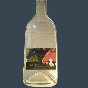 Treasures Of The Vine Cheese Board 14 Hands Wine Bottle Upcycled